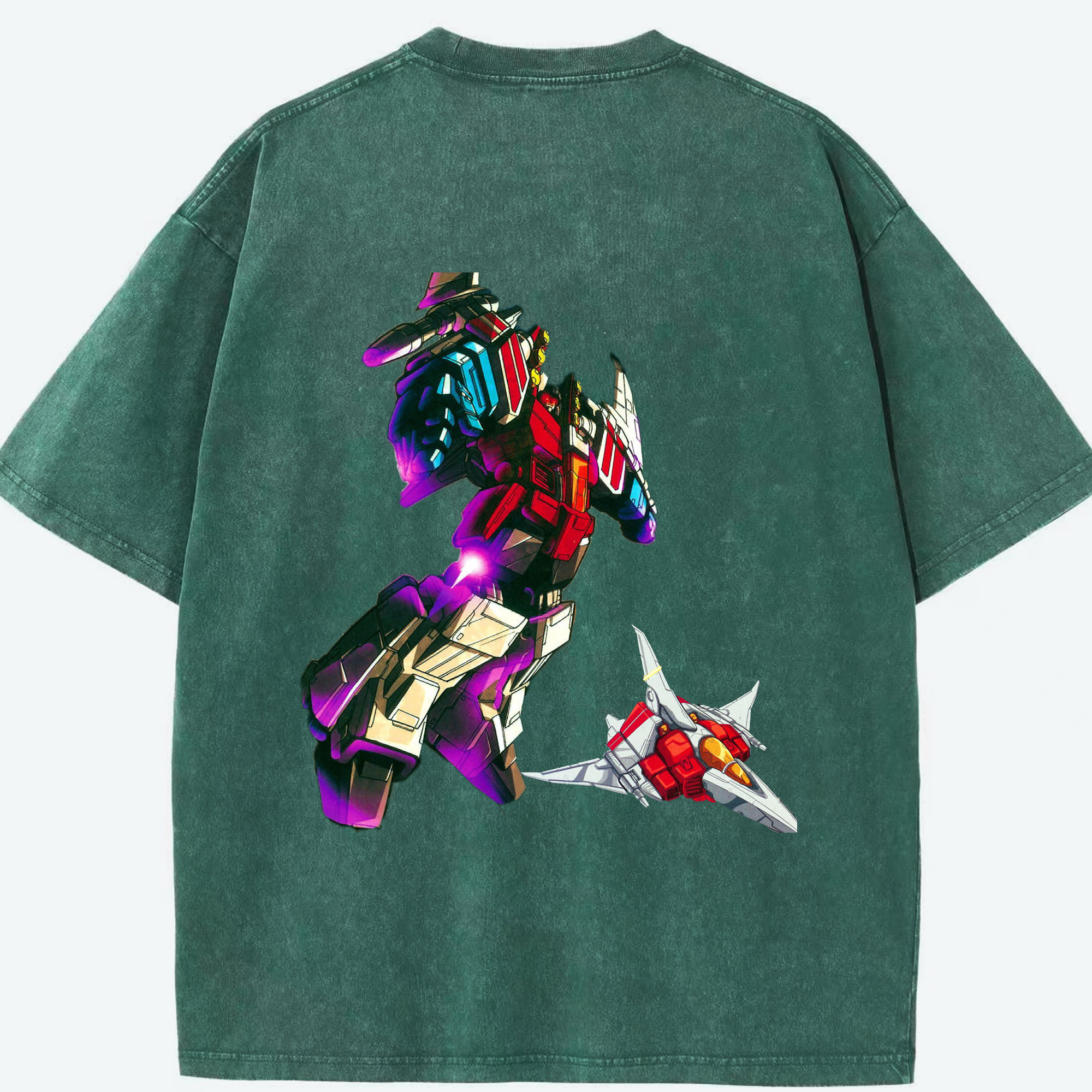 （画像用）  綿100% ヴィンテージ風 半袖Tシャツ（背面プリント）